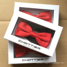 Red Mens Bowtie Packaging Made Gift Custom Bow Tie Box